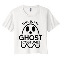 This Is My Ghost Costume Halloween Party Women's Crop Top Tee