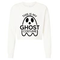 This Is My Ghost Costume Halloween Party Cropped Pullover Crew