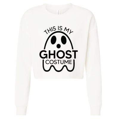 This Is My Ghost Costume Halloween Party Cropped Pullover Crew