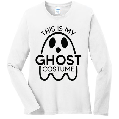 This Is My Ghost Costume Halloween Party Ladies Long Sleeve Shirt