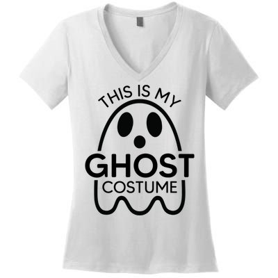 This Is My Ghost Costume Halloween Party Women's V-Neck T-Shirt