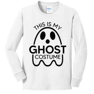 This Is My Ghost Costume Halloween Party Kids Long Sleeve Shirt