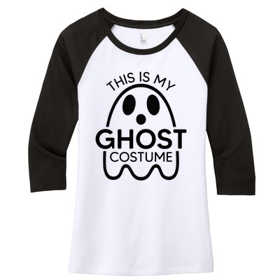 This Is My Ghost Costume Halloween Party Women's Tri-Blend 3/4-Sleeve Raglan Shirt