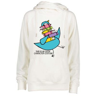 This Is My Book Character Costume Funny Pigeon Reading Womens Funnel Neck Pullover Hood