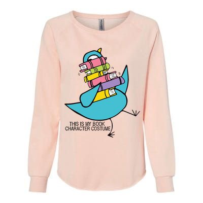 This Is My Book Character Costume Funny Pigeon Reading Womens California Wash Sweatshirt