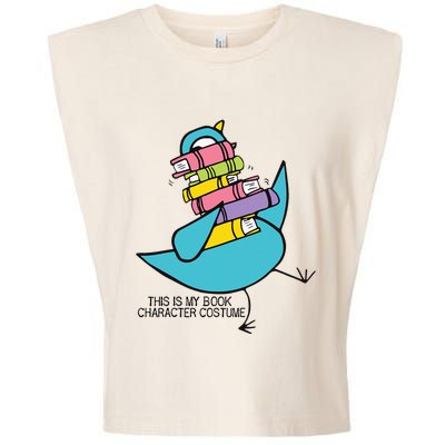 This Is My Book Character Costume Funny Pigeon Reading Garment-Dyed Women's Muscle Tee