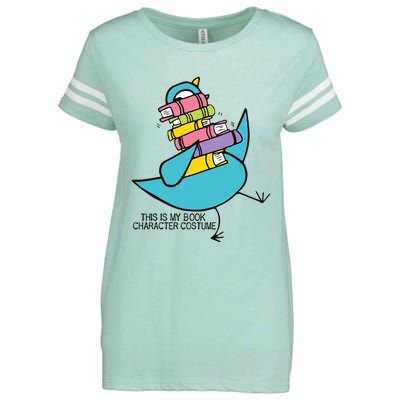 This Is My Book Character Costume Funny Pigeon Reading Enza Ladies Jersey Football T-Shirt