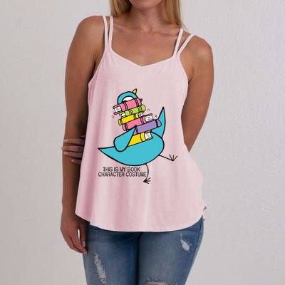 This Is My Book Character Costume Funny Pigeon Reading Women's Strappy Tank