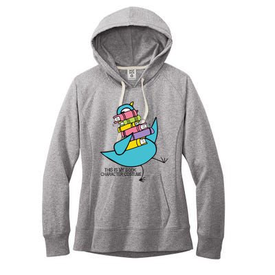 This Is My Book Character Costume Funny Pigeon Reading Women's Fleece Hoodie