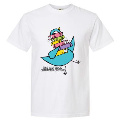 This Is My Book Character Costume Funny Pigeon Reading Garment-Dyed Heavyweight T-Shirt