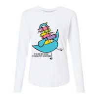 This Is My Book Character Costume Funny Pigeon Reading Womens Cotton Relaxed Long Sleeve T-Shirt