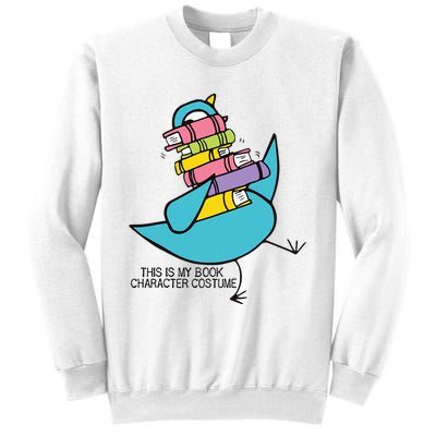 This Is My Book Character Costume Funny Pigeon Reading Sweatshirt