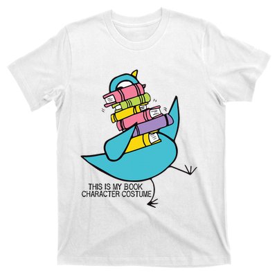 This Is My Book Character Costume Funny Pigeon Reading T-Shirt