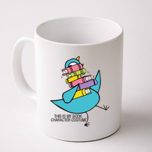 This Is My Book Character Costume Funny Pigeon Reading Coffee Mug