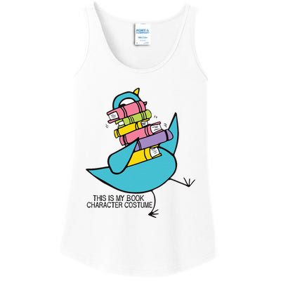 This Is My Book Character Costume Funny Pigeon Reading Ladies Essential Tank