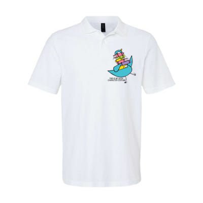 This Is My Book Character Costume Funny Pigeon Reading Softstyle Adult Sport Polo