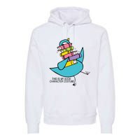 This Is My Book Character Costume Funny Pigeon Reading Premium Hoodie