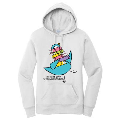 This Is My Book Character Costume Funny Pigeon Reading Women's Pullover Hoodie