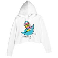 This Is My Book Character Costume Funny Pigeon Reading Crop Fleece Hoodie