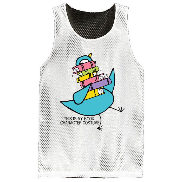 This Is My Book Character Costume Funny Pigeon Reading Mesh Reversible Basketball Jersey Tank