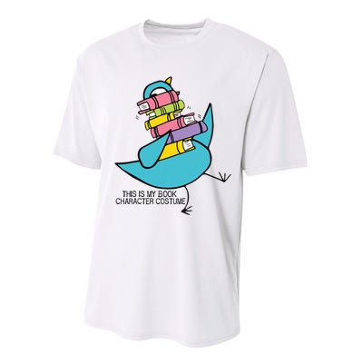 This Is My Book Character Costume Funny Pigeon Reading Performance Sprint T-Shirt