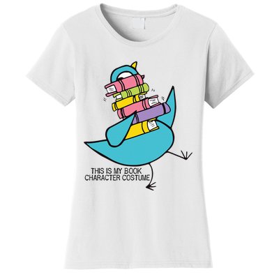 This Is My Book Character Costume Funny Pigeon Reading Women's T-Shirt