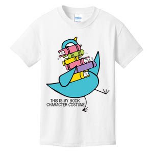 This Is My Book Character Costume Funny Pigeon Reading Kids T-Shirt