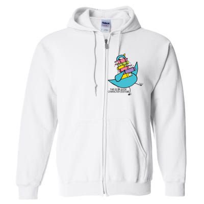 This Is My Book Character Costume Funny Pigeon Reading Full Zip Hoodie