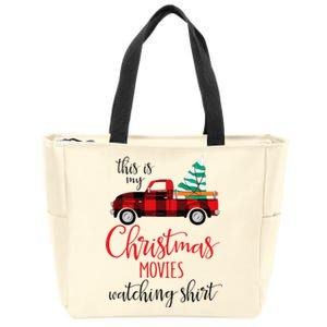 This Is My Christmas Movies Watching Xmas Movie Zip Tote Bag