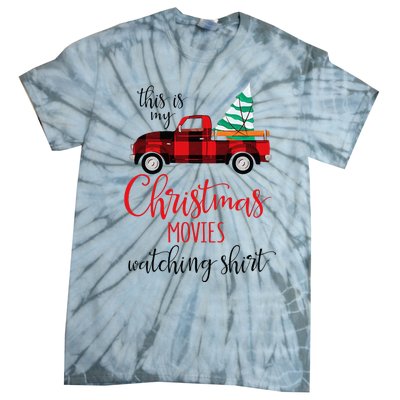 This Is My Christmas Movies Watching Xmas Movie Tie-Dye T-Shirt