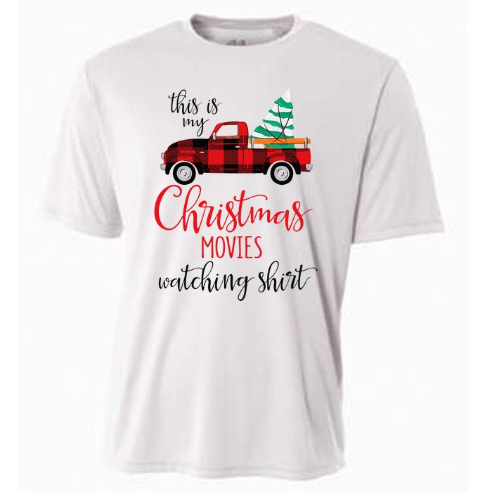 This Is My Christmas Movies Watching Xmas Movie Cooling Performance Crew T-Shirt