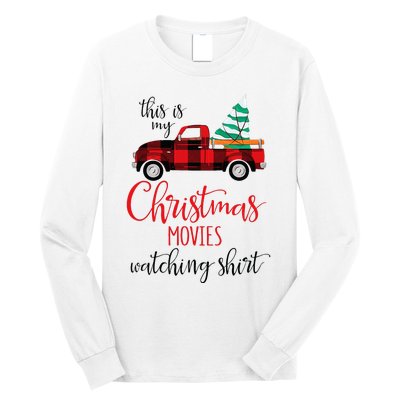 This Is My Christmas Movies Watching Xmas Movie Long Sleeve Shirt