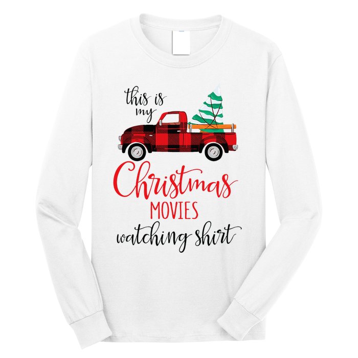 This Is My Christmas Movies Watching Xmas Movie Long Sleeve Shirt