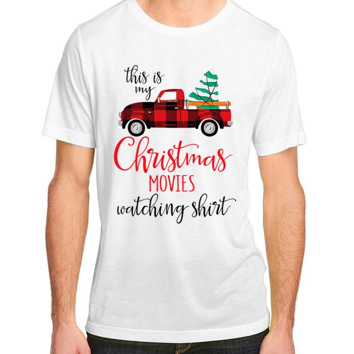 This Is My Christmas Movies Watching Xmas Movie Adult ChromaSoft Performance T-Shirt