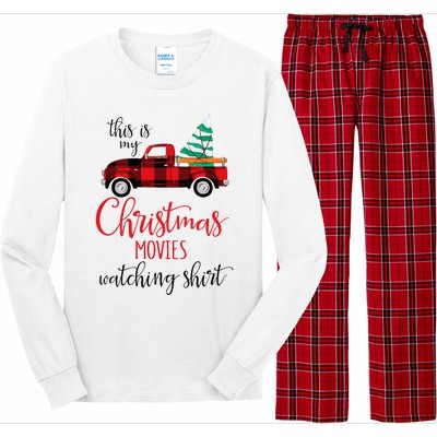 This Is My Christmas Movies Watching Xmas Movie Long Sleeve Pajama Set