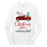 This Is My Christmas Movies Watching Xmas Movie Tall Long Sleeve T-Shirt