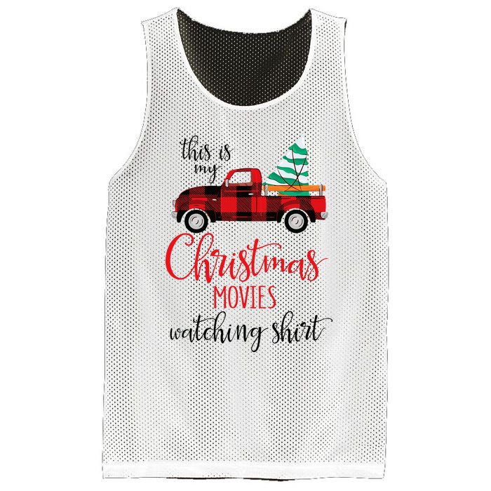 This Is My Christmas Movies Watching Xmas Movie Mesh Reversible Basketball Jersey Tank