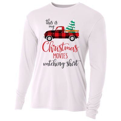 This Is My Christmas Movies Watching Xmas Movie Cooling Performance Long Sleeve Crew