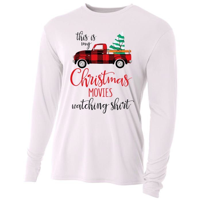 This Is My Christmas Movies Watching Xmas Movie Cooling Performance Long Sleeve Crew