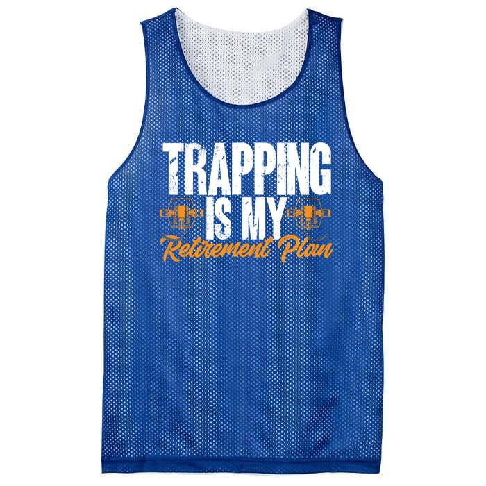 Trapping Is My Retiret Plan Trap Hunting Trapper Gift Mesh Reversible Basketball Jersey Tank