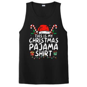 This Is My Christmas Pajama Funny Xmas Pjs PosiCharge Competitor Tank