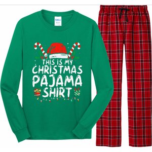 This Is My Christmas Pajama Funny Xmas Pjs Long Sleeve Pajama Set