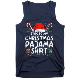 This Is My Christmas Pajama Funny Xmas Pjs Tank Top