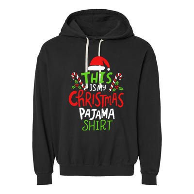 This Is My Christmas Pajama Garment-Dyed Fleece Hoodie