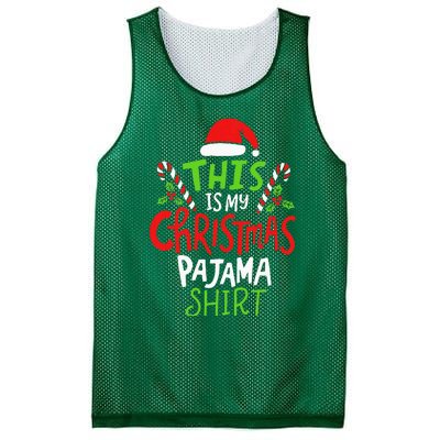 This Is My Christmas Pajama Mesh Reversible Basketball Jersey Tank