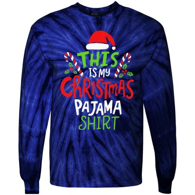 This Is My Christmas Pajama Tie-Dye Long Sleeve Shirt