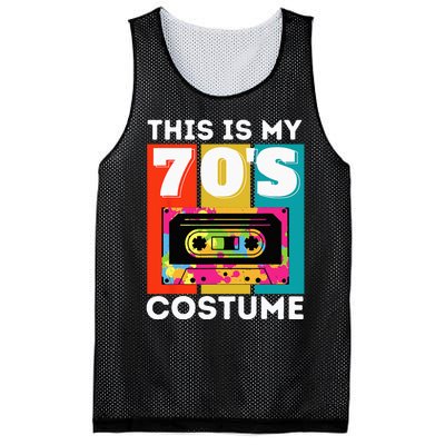 This Is My 70s Costume Funny Retro Vintage 1970s 70s Mesh Reversible Basketball Jersey Tank