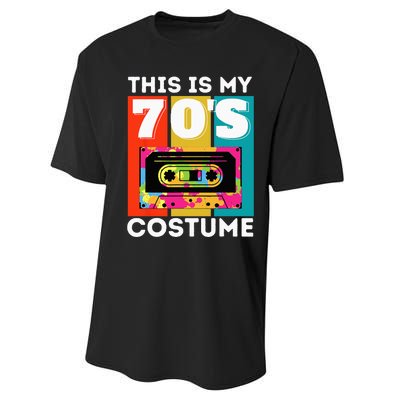 This Is My 70s Costume Funny Retro Vintage 1970s 70s Performance Sprint T-Shirt