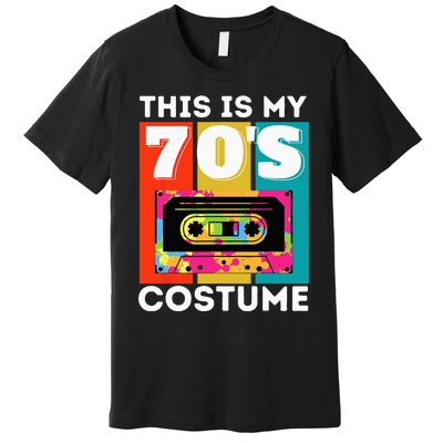 This Is My 70s Costume Funny Retro Vintage 1970s 70s Premium T-Shirt