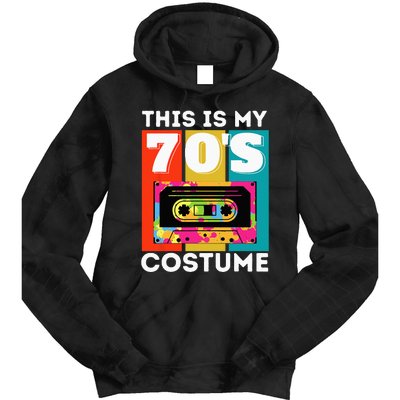 This Is My 70s Costume Funny Retro Vintage 1970s 70s Tie Dye Hoodie